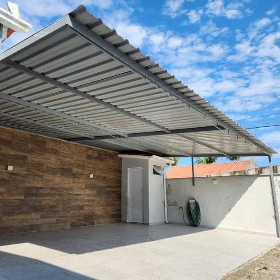 Cobertura de Telha Metálica Simples - Toldos Mauá