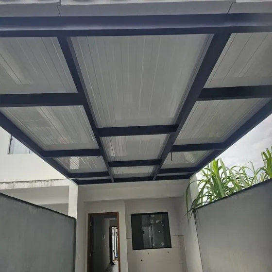 Pergotelha em Mauá SP — Instalação em estacionamento